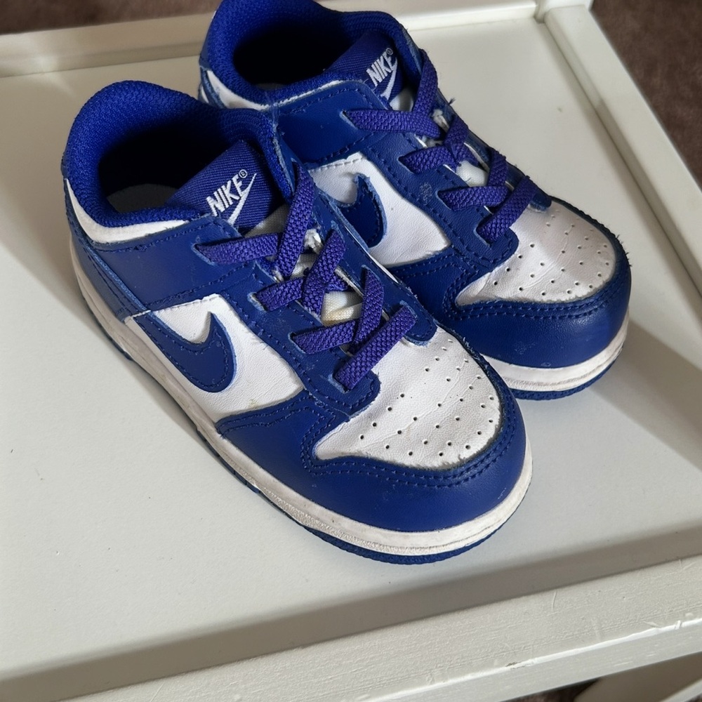 Toddler Nike Kids Sneakers in Blue and White